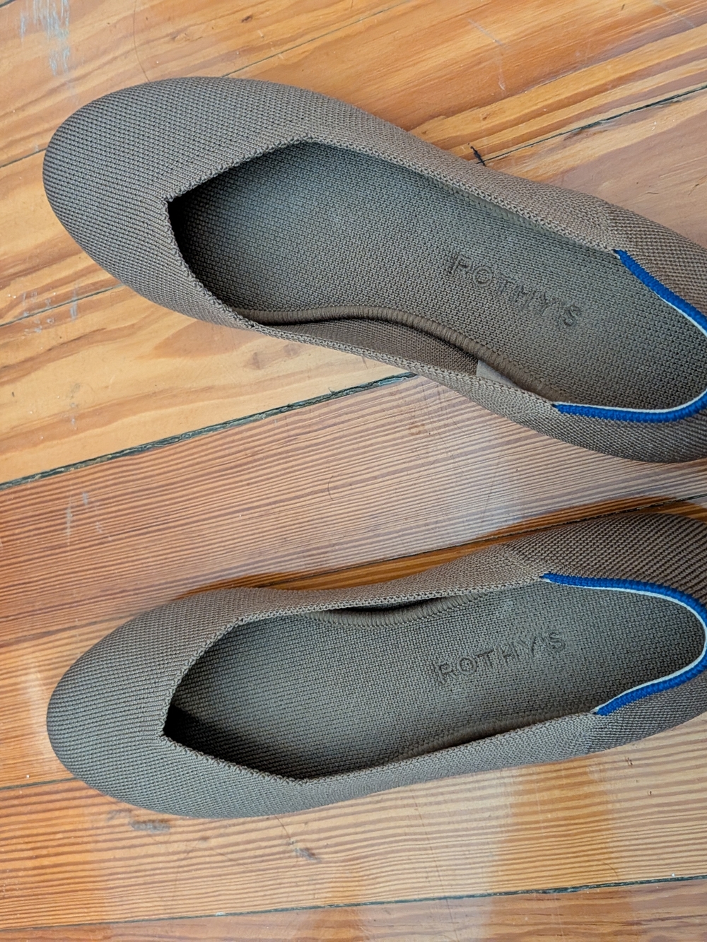 Rothy's Ballet Flats with Blue Accent